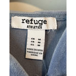 Refuge Hoodie Jacket Womens M Blue Velour Velvet Full Zip Rinestone QUEEN NEW Photo 5