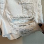 Carmar White Titania Viridine High Rise Distressed Denim Shorts Size 24 Photo 4