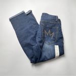 Nicki Minaj  Women's Rolled Up Denim Capris With Logo Sz 9/10 Photo 5