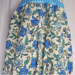 Lands' End  Chlorine Resistant Blouson Tankini Top Lotus Floral Gingham Size 30DDD Photo 4