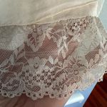 Giusy 100% Silk Cream White Blouse Italian Coquette Feminine Girly Romantic Lace Photo 5