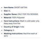 Kaftan Kimono Dress Sz XL Blue Sequins Summer Beach Wear CoverUp Vacation Cruise Photo 11