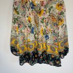Anthropologie Figueroa & Flower Border Print Boho 3/4 Sleeve Blouse Womens boho floral size L Photo 4