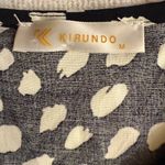 Kirundo Floral Embroidered Black and White Dress Size M Photo 3