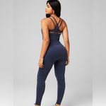 Fabletics Khloe Kardashian navy glitter seamless jumpsuit NWOT Photo 1