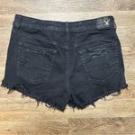 American Eagle  Vintage Hi-Rise Festival Distressed Black Denim Shorts. Size 10 Photo 1
