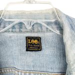 Lee Vintage Distressed Jean Jacket Sz L Photo 1