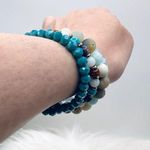 Stainless Steel Cross beaded Arm Candy Bracelet Photo 4