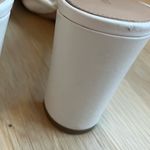 Veronica Beard Ganita Knotted Leather Slide Sandals, White/Cream Photo 4