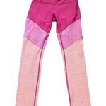 Outdoor Voices Women's 7/8 Colorblock Leggings Tri Tone Flamingo Rose Clay Small Photo 0