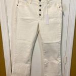 Sanctuary women's size 31 connector kick crop exposed button fly jeans Photo 0