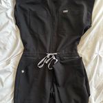 FIGS Black Rafaela Cargo ScrubJumpsuit Photo 0