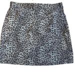 BB Dakota NEW  Skirt Here Kitty Leopard Print Faux Suede Mini Photo 2