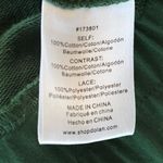 Anthropologie Like New  Dolan Lace Puff Sleeve Sweatshirt Top Green Size Small Photo 7