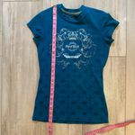 Hard Rock Cafe Tampa Teal Fleur de Lis Short Sleeve Babydoll T-Shirt, small Photo 6