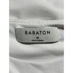 Aritzia Babaton White Cap Sleeve Crew Neck Thong Contour Bodysuit Top Size M Photo 2