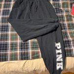 PINK - Victoria's Secret  Sweatpants Black Photo 0