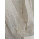 L Space Anthropologie Eyelet White Lace Puff Sleeve Tie Wrap Around Waist Crop M Size M Photo 5