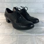 Born Womens Naleigh Oxford Pumps 8.5 Black Lace Up Shoes Wingtip Low Heel Retro Photo 12