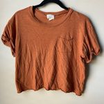 PST Los Angeles Crop Top T Shirt Womens Medium Brown Loose Fit Y2K Photo 0