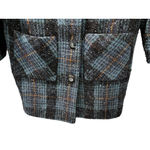 Vintage 60's Donnybrook Original Pea Coat Suit Set Jacket Skirt Wool Size Small Blue Photo 2