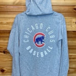 PINK - Victoria's Secret Victoria’s Secret PINK x mlb x 5th & ocean Chicago cubs vneck hoodie small Photo 0
