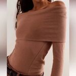 We The Free Free People  “Iris Layering Top” in Cafe Latte, NWOT Photo 1