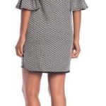 Max Studio Jacquard Dress Double Knit Bell Sleeve Mini Size M NWT $118.00 Photo 1