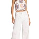 Johnny Was  Size 29 The Braided Wide Leg High Rise Stretch Jean White $278 NWT Photo 3
