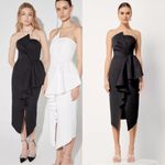 Elliatt MADILYN midi cascade Ruffle Strapless Cocktail Dress size XS. NWT Photo 3