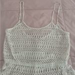 Victoria's Secret  White Crochet Cover-Up romper, size S beach sheer boho cottage Photo 8