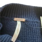 Free People Womens Blue Stripe Easy Street Cropped Sweater Photo 4