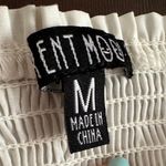 Dolls Kill  Current Mood | White Short Sleeve Crop Smocked | Size Medium Photo 3