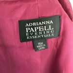 Adrianna Papell Evening Rose Pink Metallic Shimmer Blazer Jacket Size 14W Photo 1