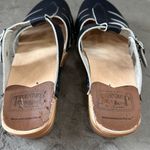 Troentarp Clogs Mary Jane Dark Blue Leather Adjustable Strap Made in Sweden Size 10 Photo 6