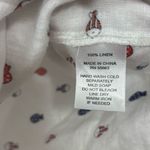 For Cynthia  Beachwear White Linen Fish Dress Coverup Large coastal Photo 2