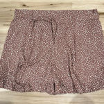 Mittoshop Brown White Polka Dot Belted Short Mini Skirt Women’s 3XL Photo 0