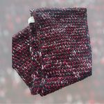 Versona  NEW red and charcoal  retro knit wrap one size acrylic cozy gift Photo 0