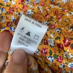 Anthropologie Easel  boho yellow floral‎ wide leg jumpsuit size small vacation Photo 7