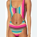 BCBGeneration Women's Standard Monokini One Piece Swimsuit Medium Multicolor Photo 0