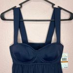 Michael Kors Tankini Top Women Underwire Baby Doll Navy Blue Pool Swim. Size S Photo 2