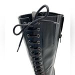 Franco Sarto  Women’s 5.5 Black Leather Tall Riding Zip Boots Lace Back N… Photo 9