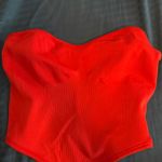 Out From Under Urban Outfitters  tube top red corset style Photo 1