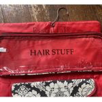 Hanging Cosmetic Beauty Organizer Bag Makeup Hair Skincare Travel Red Black 34” Photo 3