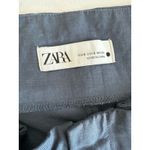 ZARA  Slate Gray High Waist Belted Paperbag Cargo Balloon Pants, Sz: S (b26) Photo 6