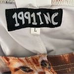 1991 INC Soft Creamy Cat Collage Stretch Leggings size large Cat Lady Brown Photo 5