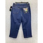 Newport News  Jeanology capri Jeans Dark Size 10 Pants 100% Cotton Photo 7