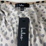 Lulus Tan Cheetah Print Balloon Sleeve Surplice Neckline Fitted Bodice Bodysuit Photo 5