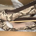 Clarks Clark’s Taupe Snake Heels Photo 0