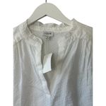 J.Crew White Popover Ruffle Top in Swiss Dot Women's Size Small New Photo 2